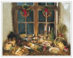 Schwedisches Dessertbuffet an Weihnachten