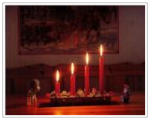 Adventsljusstake - Advents Kerzenständer