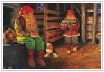 Sankt Nikolaus (Tomtar) im Stall