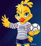 Ettie - Maskottchen der Frauen-WM 2019 Ettie - Maskottchen der Frauen-WM 2019